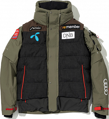 Norway Alpine Team Vest on Jacket (Khaki)