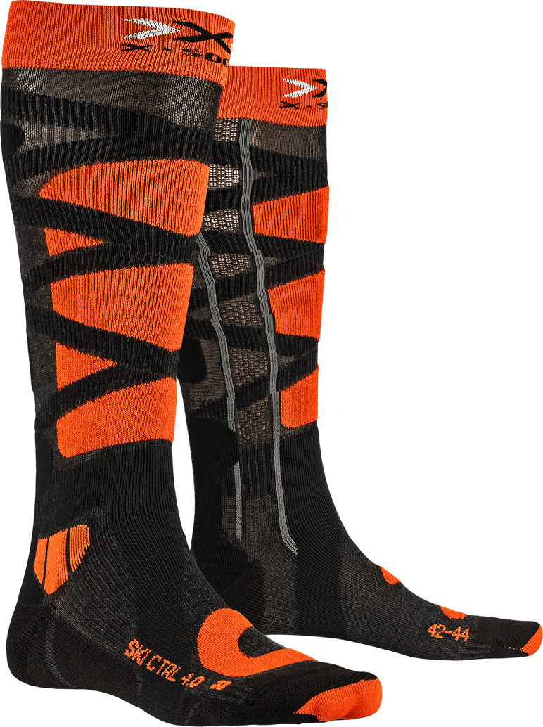 X-Socks Ski Control 4.0 (Antracite Melange/ X-Orange)